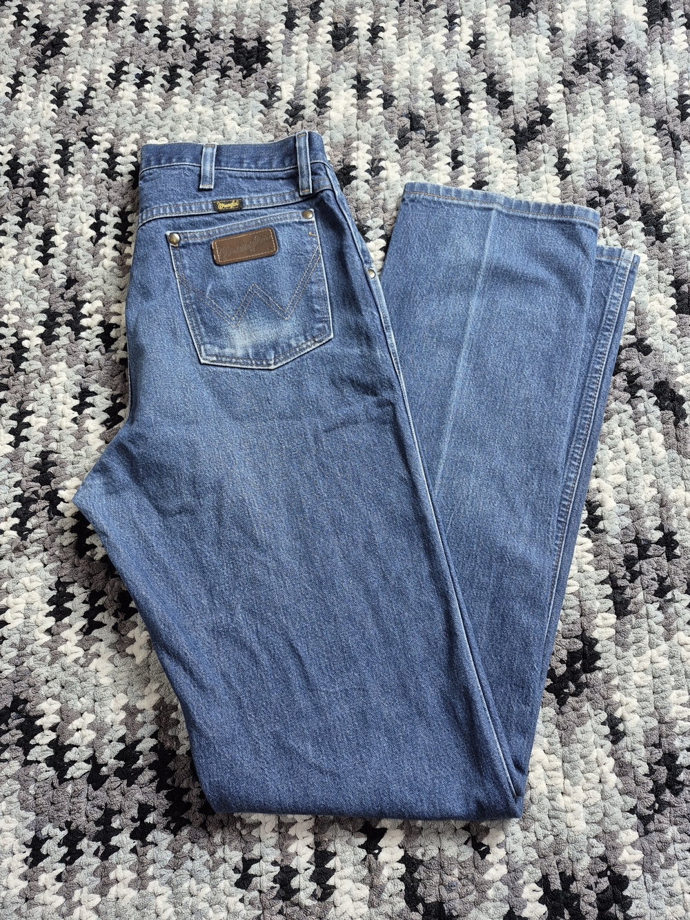 Wrangler 47MWZ Cowboy Jeans Men's 34x36 Heavyweight Denim